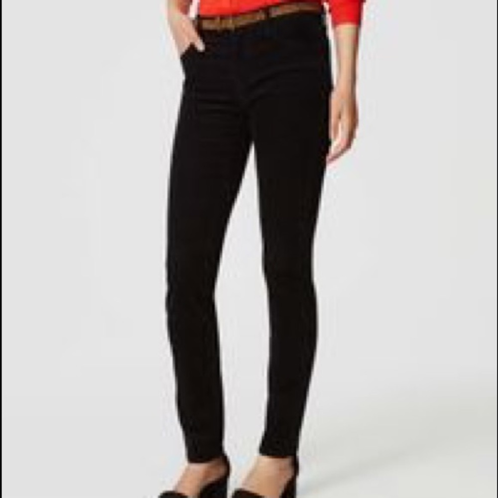 Black LOFT modern skinny pants size28/6 Corduroy